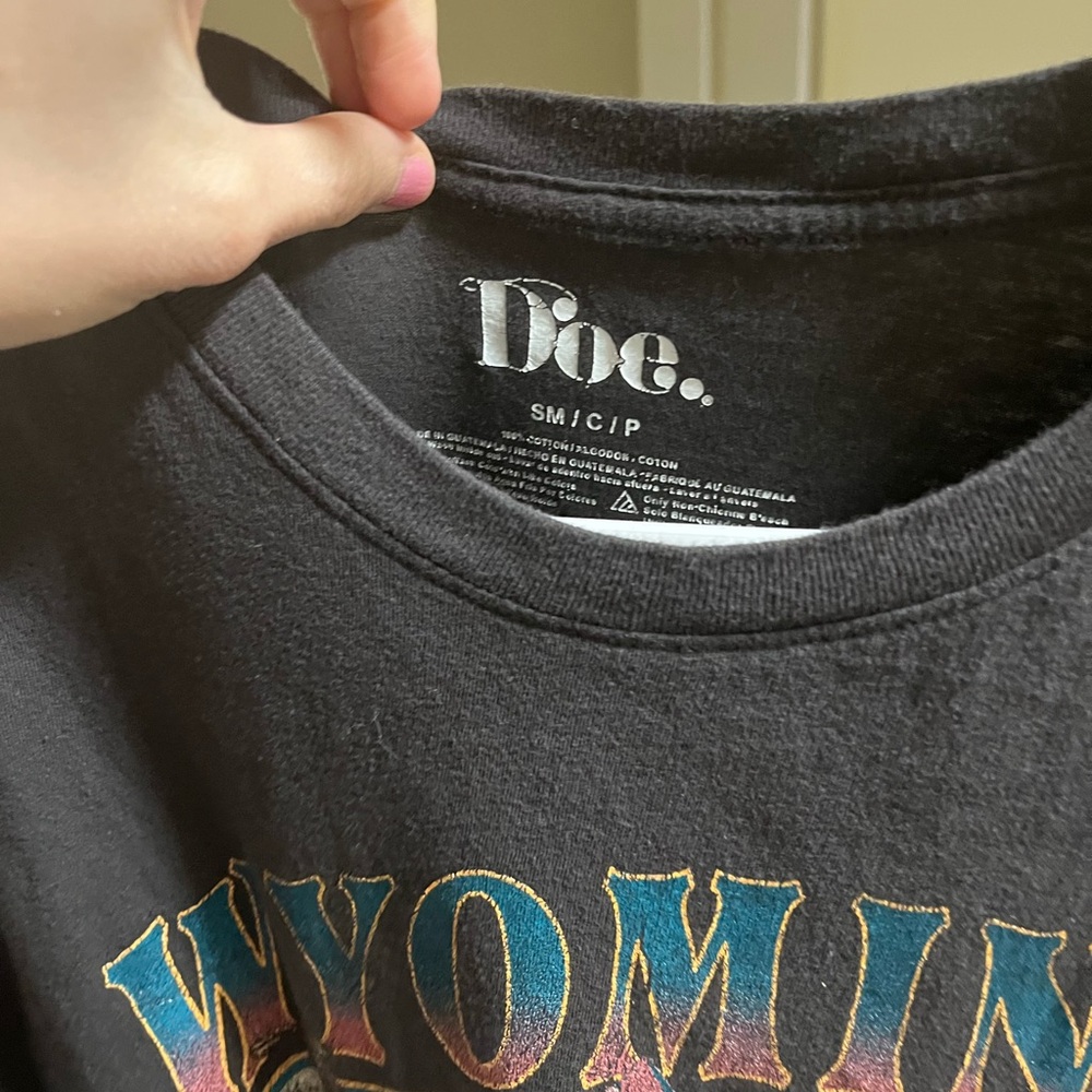 Black Wyoming Graphic Tee